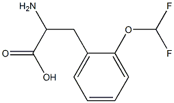 2-amino-3-[2-(difluoromethoxy)phenyl]propanoic acid Struktur