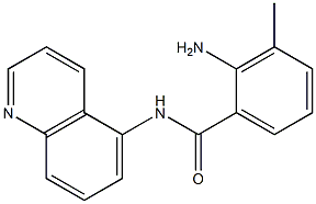 2-amino-3-methyl-N-(quinolin-5-yl)benzamide Struktur