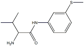 2-amino-3-methyl-N-[3-(methylthio)phenyl]butanamide Struktur