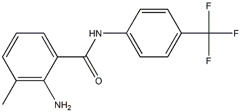 2-amino-3-methyl-N-[4-(trifluoromethyl)phenyl]benzamide Struktur