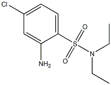 2-amino-4-chloro-N,N-diethylbenzene-1-sulfonamide Struktur