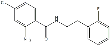 2-amino-4-chloro-N-[2-(2-fluorophenyl)ethyl]benzamide Struktur