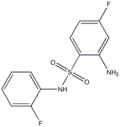 2-amino-4-fluoro-N-(2-fluorophenyl)benzene-1-sulfonamide Struktur