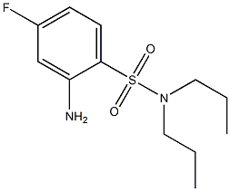 2-amino-4-fluoro-N,N-dipropylbenzene-1-sulfonamide Struktur