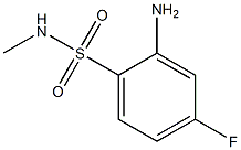 2-amino-4-fluoro-N-methylbenzene-1-sulfonamide Struktur