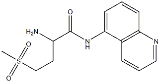 2-amino-4-methanesulfonyl-N-(quinolin-5-yl)butanamide Struktur