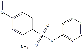 2-amino-4-methoxy-N-methyl-N-(pyridin-2-yl)benzene-1-sulfonamide Struktur