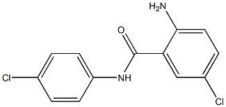 2-amino-5-chloro-N-(4-chlorophenyl)benzamide Struktur