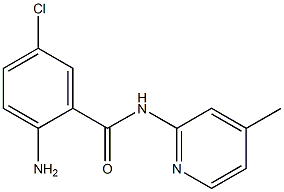 2-amino-5-chloro-N-(4-methylpyridin-2-yl)benzamide Struktur