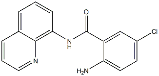 2-amino-5-chloro-N-(quinolin-8-yl)benzamide Struktur