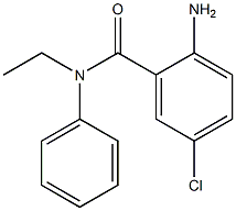 2-amino-5-chloro-N-ethyl-N-phenylbenzamide Struktur