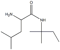 2-amino-N-(1,1-dimethylpropyl)-4-methylpentanamide Struktur