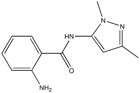 2-amino-N-(1,3-dimethyl-1H-pyrazol-5-yl)benzamide Struktur