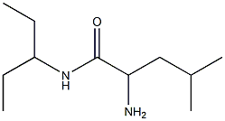 2-amino-N-(1-ethylpropyl)-4-methylpentanamide Struktur