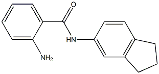 2-amino-N-(2,3-dihydro-1H-inden-5-yl)benzamide Struktur