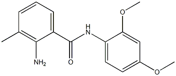 2-amino-N-(2,4-dimethoxyphenyl)-3-methylbenzamide Struktur