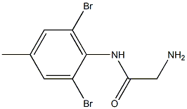 2-amino-N-(2,6-dibromo-4-methylphenyl)acetamide Struktur