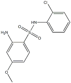 2-amino-N-(2-chlorophenyl)-4-methoxybenzene-1-sulfonamide Struktur