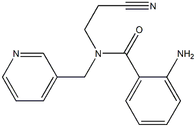 2-amino-N-(2-cyanoethyl)-N-(pyridin-3-ylmethyl)benzamide Struktur