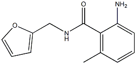 2-amino-N-(2-furylmethyl)-6-methylbenzamide Struktur