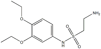 2-amino-N-(3,4-diethoxyphenyl)ethane-1-sulfonamide Struktur