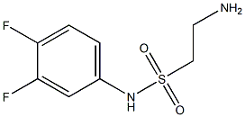 2-amino-N-(3,4-difluorophenyl)ethanesulfonamide Struktur