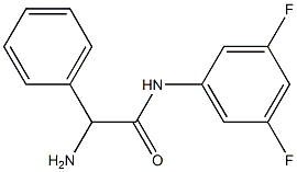 2-amino-N-(3,5-difluorophenyl)-2-phenylacetamide Struktur