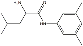 2-amino-N-(3,5-dimethylphenyl)-4-methylpentanamide Struktur