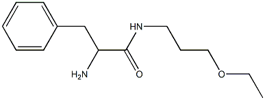 2-amino-N-(3-ethoxypropyl)-3-phenylpropanamide Struktur