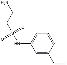 2-amino-N-(3-ethylphenyl)ethanesulfonamide Struktur