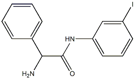 2-amino-N-(3-iodophenyl)-2-phenylacetamide Struktur