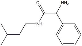 2-amino-N-(3-methylbutyl)-2-phenylacetamide Struktur