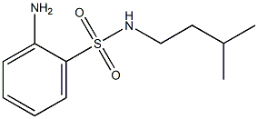 2-amino-N-(3-methylbutyl)benzene-1-sulfonamide Struktur