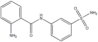 2-amino-N-(3-sulfamoylphenyl)benzamide Struktur