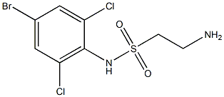 2-amino-N-(4-bromo-2,6-dichlorophenyl)ethane-1-sulfonamide Struktur