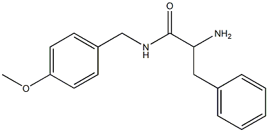 2-amino-N-(4-methoxybenzyl)-3-phenylpropanamide Struktur