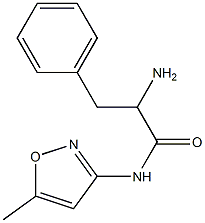 2-amino-N-(5-methylisoxazol-3-yl)-3-phenylpropanamide Struktur