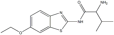 2-amino-N-(6-ethoxy-1,3-benzothiazol-2-yl)-3-methylbutanamide Struktur