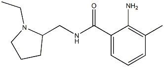 2-amino-N-[(1-ethylpyrrolidin-2-yl)methyl]-3-methylbenzamide Struktur