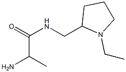 2-amino-N-[(1-ethylpyrrolidin-2-yl)methyl]propanamide Struktur