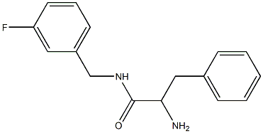 2-amino-N-[(3-fluorophenyl)methyl]-3-phenylpropanamide Struktur