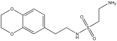 2-amino-N-[2-(2,3-dihydro-1,4-benzodioxin-6-yl)ethyl]ethane-1-sulfonamide Struktur