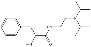 2-amino-N-[2-(diisopropylamino)ethyl]-3-phenylpropanamide Struktur