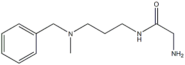 2-amino-N-{3-[benzyl(methyl)amino]propyl}acetamide Struktur