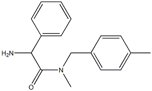 2-amino-N-methyl-N-[(4-methylphenyl)methyl]-2-phenylacetamide Struktur