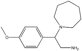 2-azepan-1-yl-2-(4-methoxyphenyl)ethanamine Struktur