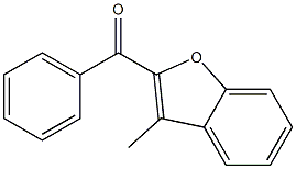 2-benzoyl-3-methyl-1-benzofuran Struktur