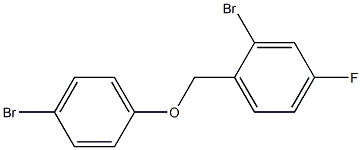 2-bromo-1-(4-bromophenoxymethyl)-4-fluorobenzene Struktur