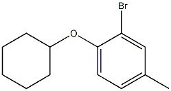 2-bromo-1-(cyclohexyloxy)-4-methylbenzene Struktur