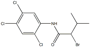 2-bromo-3-methyl-N-(2,4,5-trichlorophenyl)butanamide Struktur